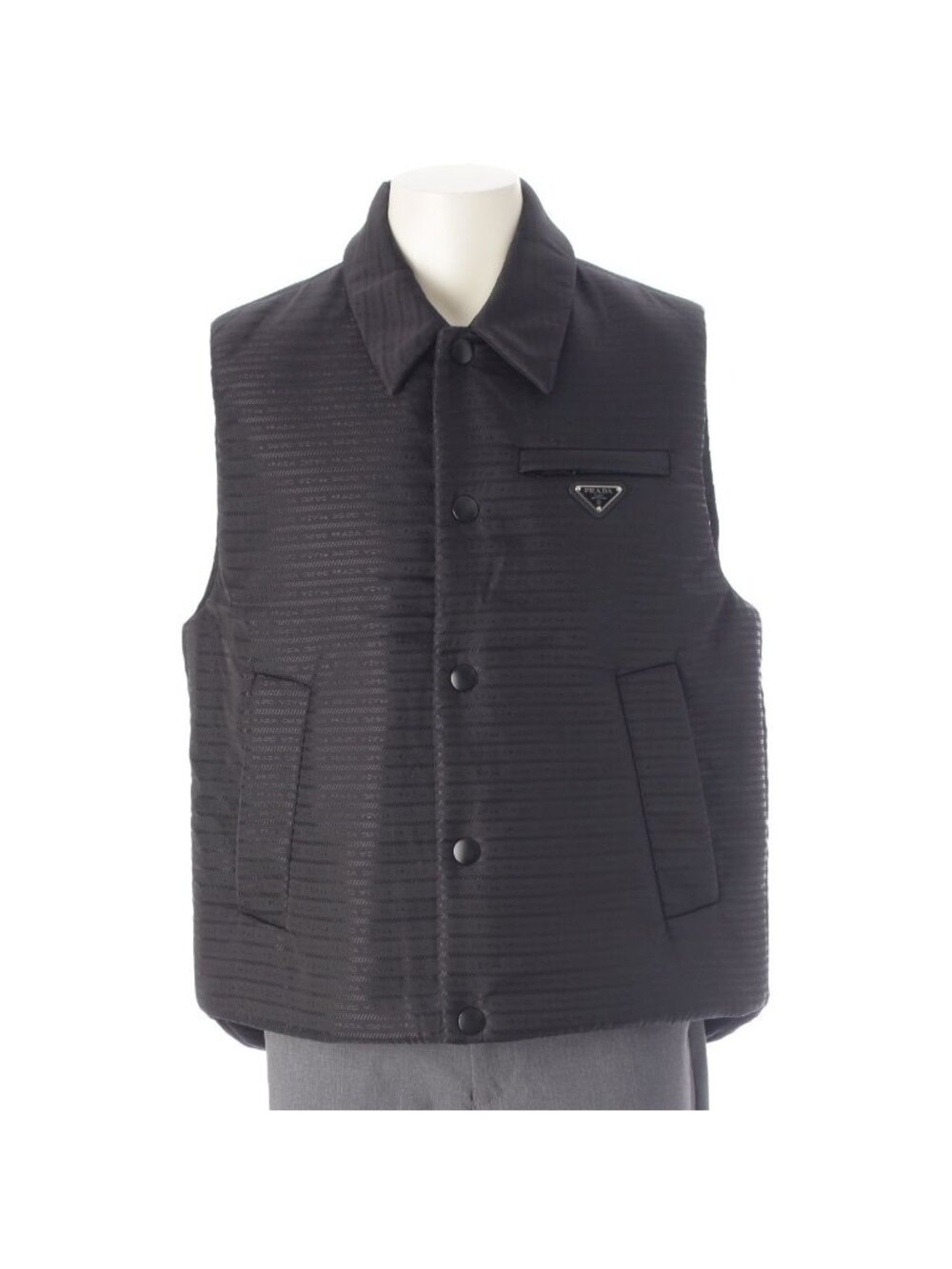 Prada Triangle Logo Vest Black 50